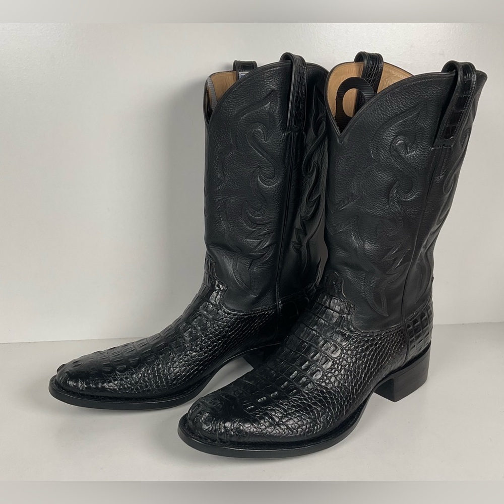 L.M. Easterling American Alligator Cowboy Boots | Hornback | Custom | Men’s 11